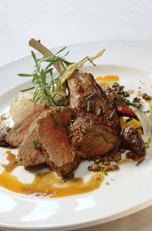 Rack of lamb on a Viking river cruise.