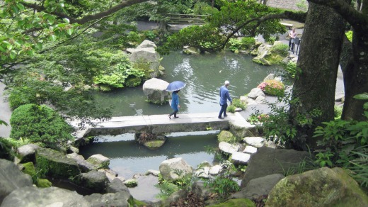 The gardens of Sengan-en Villa in Kagoshima.