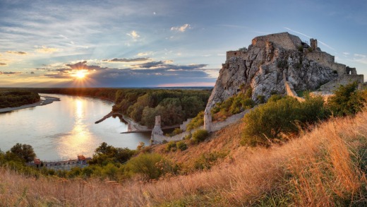 Devin Castle in Slovenia on a Tauck shore excursion.