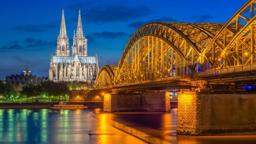 Cologne on the Rhine River in Germany, one of Tauck's ports of call.