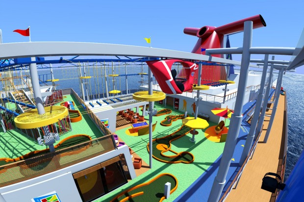 The Sport Square Skyride on Carnival Vista.