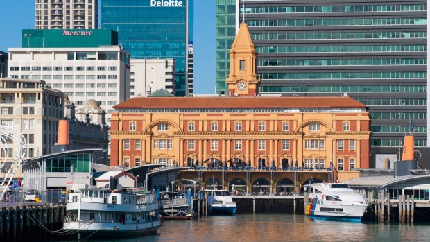 Auckland ferry terminal, New Zealand.