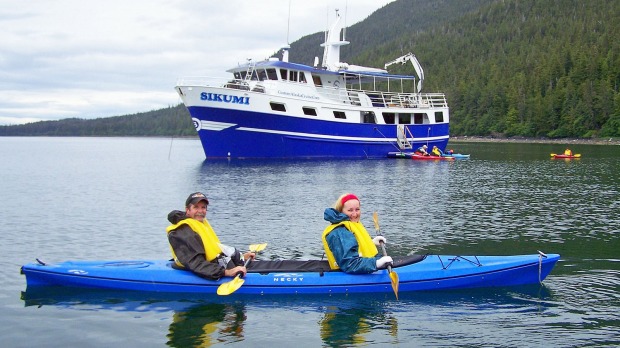 Kayaking in Alaska with AdventureSmith.