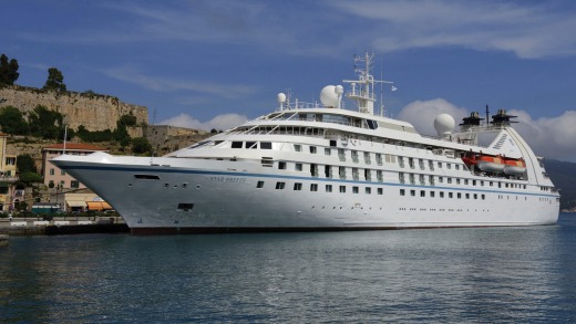 The Star Legend cruise ship in Portofino.