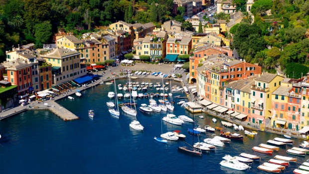 The harbour at Portofino, Italy.