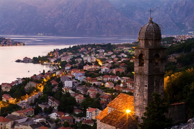 Kotor at dusk.