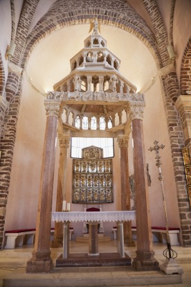 Main altar of the Cathedral Of Saint Tryphon, Kotor.