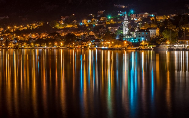 Kotor at night.