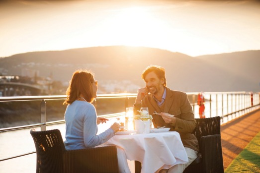 The sun deck on Scenic Jasper.