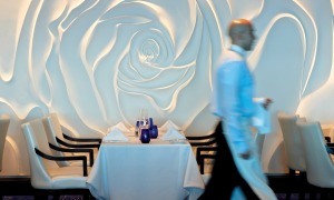 Celebrity Cruises' Blu restaurant.