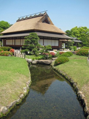 Enyo-tei house in Korakuen gardens.