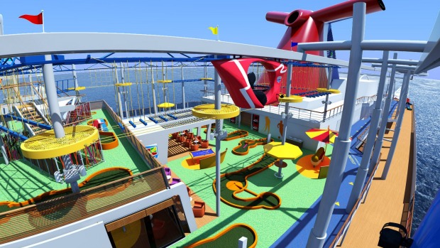 A Skyride is part of the fun on Carnival Vista.