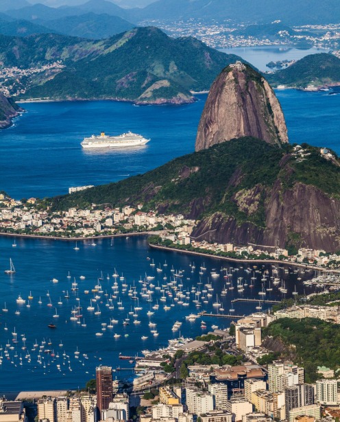 Cruise ship in Rio de Janeiro, Brazil.