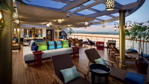 Sanctuary Ananda's luxurious sundeck.