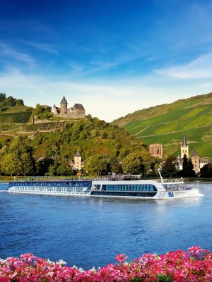 APT ship AmaReina on the Rhine in Germany.