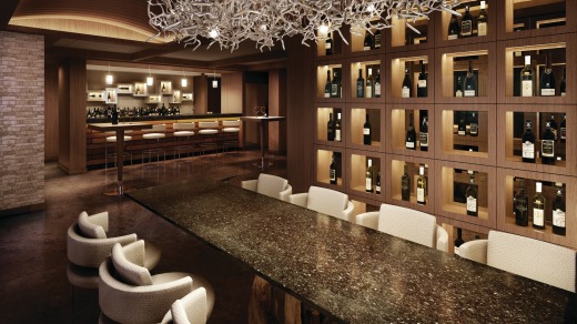 The Cellar wine bar on the new Norwegian Escape.