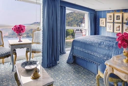 A suite on Uniworld's SS Maria Theresa.