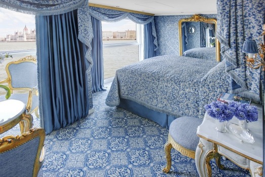 A suite on Uniworld's SS Maria Theresa.