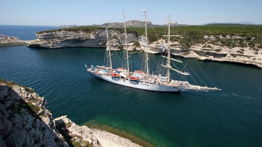 Star Clipper in Corsica.