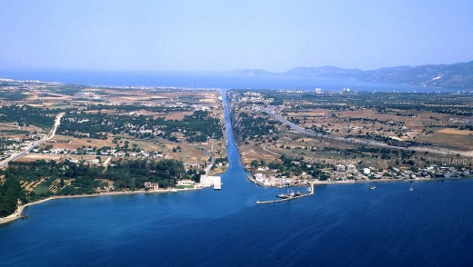 Corinth canal, Greece Harbour.