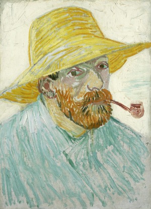 A self-portrait at the Van Gogh Museum.