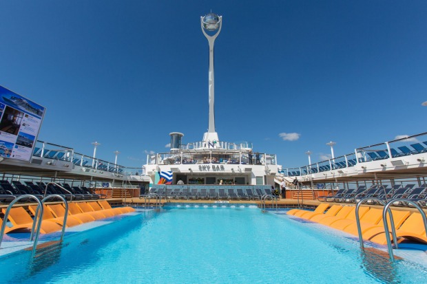Anthem of the Seas' outdoor pool.