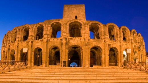 Roman amphitheatre in Arles.