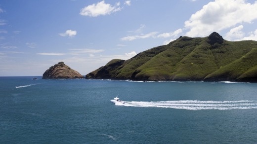 The scent of the land: Taiohae Bay on Nuku Hiva.