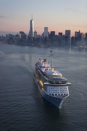 Quantum of the Seas in New York harbour.