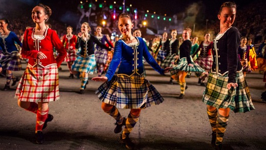 The Royal Edinburgh Military Tattoo takes place at Edinburgh Castle.