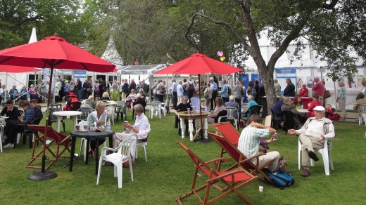 Book Festival in Edinburgh's Charlotte Square Gardens.