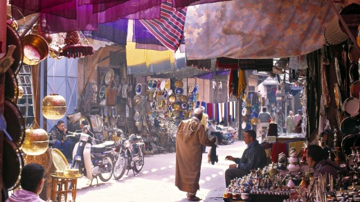 Marrakesh market.