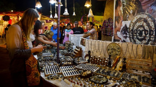 Ingo's Saturday Night Bazaar in Arpora, Goa, India.