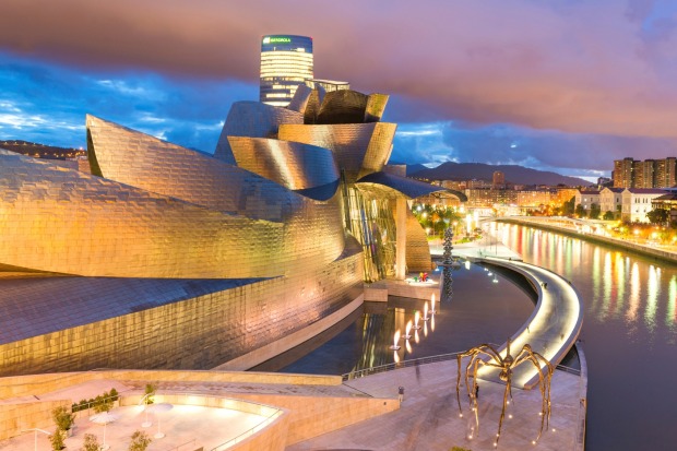 The Guggenheim Museum in Bilbao, Spain.