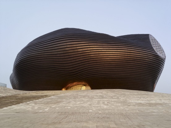 Ordos Museum, Mad Architects, Ordos, Inner Mongolia, China.