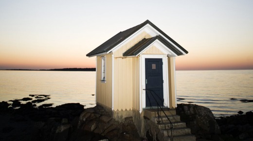 A small house by the sea for pilotage service, Sweden.