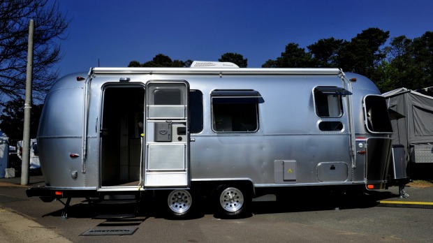 The iconic American caravan, the sleek silver Airstream with jet-age curves inspired by aircraft design, is now ...