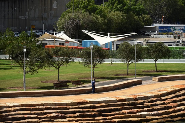 The site where Barangaroo Station will be located.
