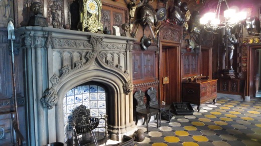 The entrance hall of Abbotsford House.