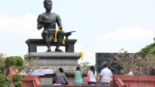 Thais outnumber foreign tourists at  historic sites.