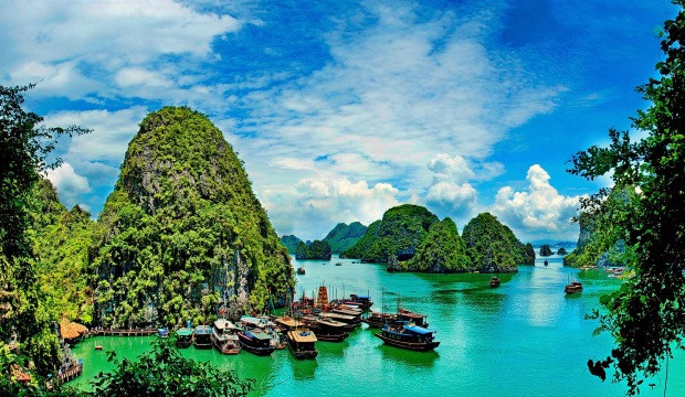 HALONG BAY, VIETNAM: The iconic marine karst landscape and waterway never fails to impress the visitor, especially when ...