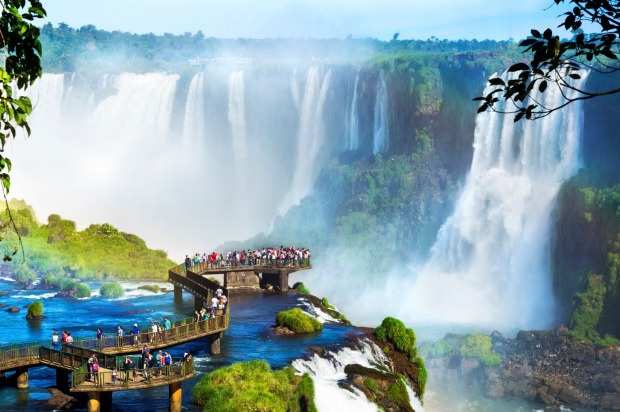 IGUAZU, ARGENTINA/BRAZIL: This site includes the most spectacular and interesting waterfall in the world, Iguazu Falls, ...