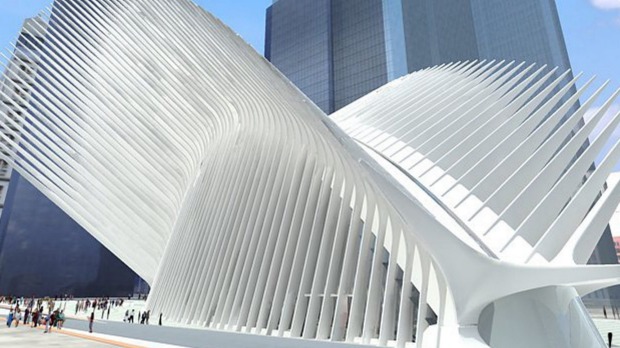 An artist's impression of WTC transportation hub, US.