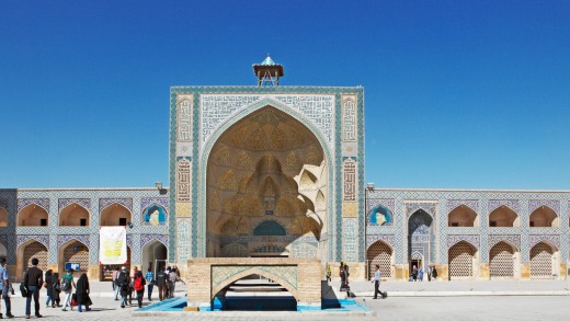 Students' portal of the Friday Mosque, Unesco World Heritage Site, Isfahan, Isfahan Province.
