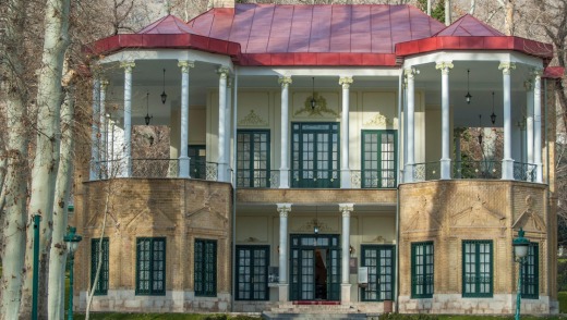 Ahmad Shahi Pavilion, Niavaran Palace Complex, Tehran, Iran.