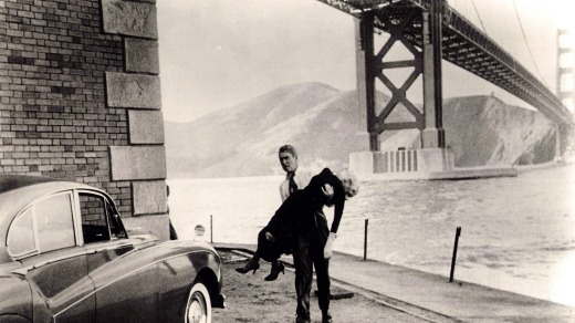 James Stewart pulls Kim Novak from the bay in Vertigo.