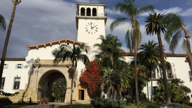 The grand Santa Barbara County Courthouse was built in 1929.