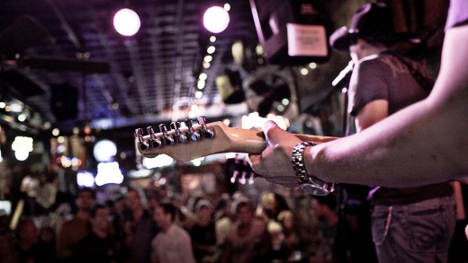 Live country music in Nashville.