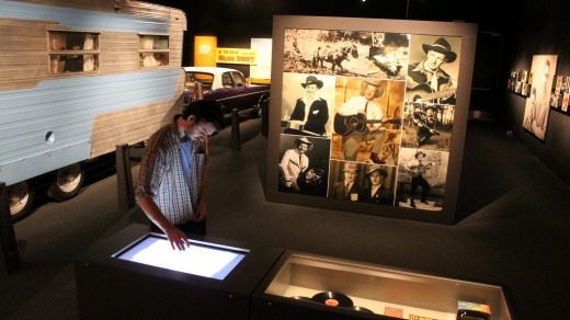 Photos and videos are among the attractions at The Slim Dusty Centre.