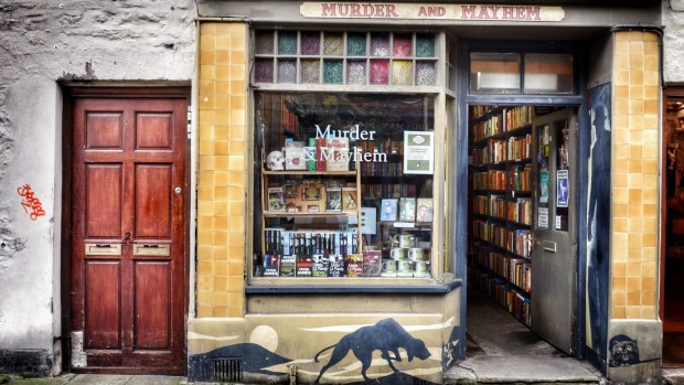 Murder and Mayhem Bookshop.